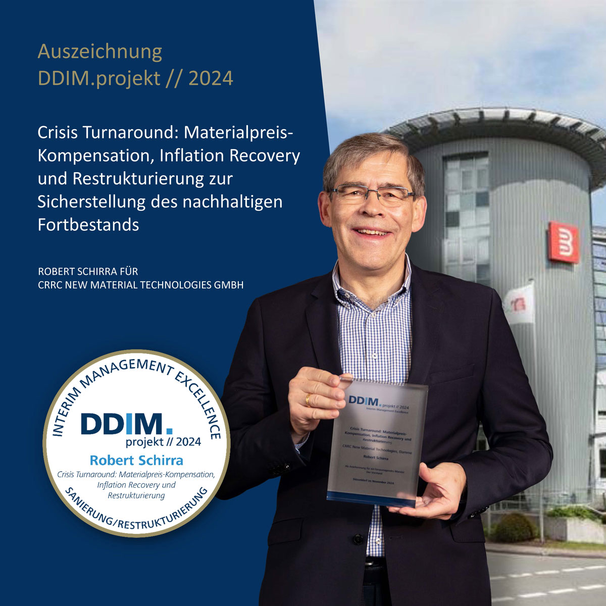 Rober Schirra | DDIM.projekt // Interim Management Excellence 2024