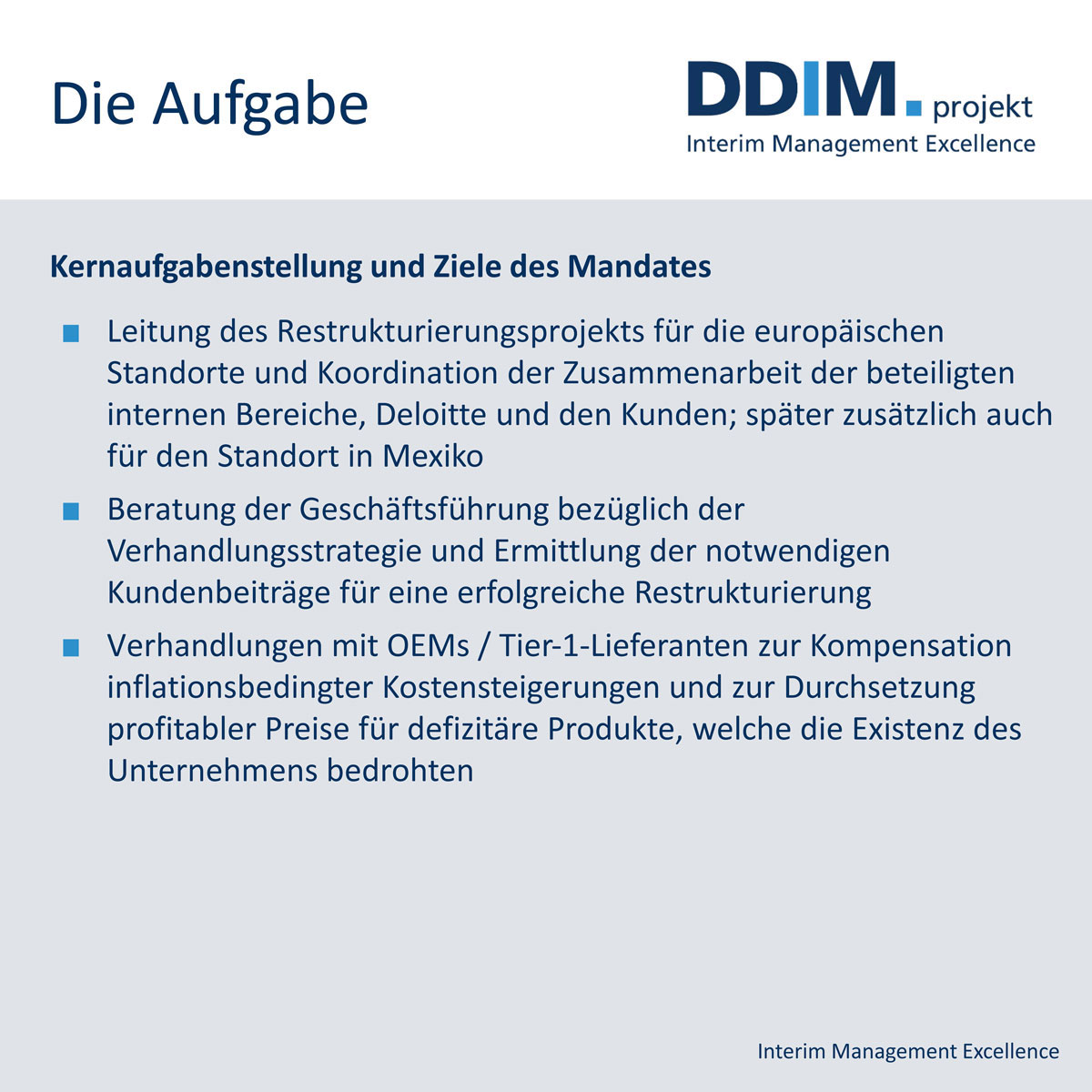 Rober Schirra | DDIM.projekt // Interim Management Excellence 2024