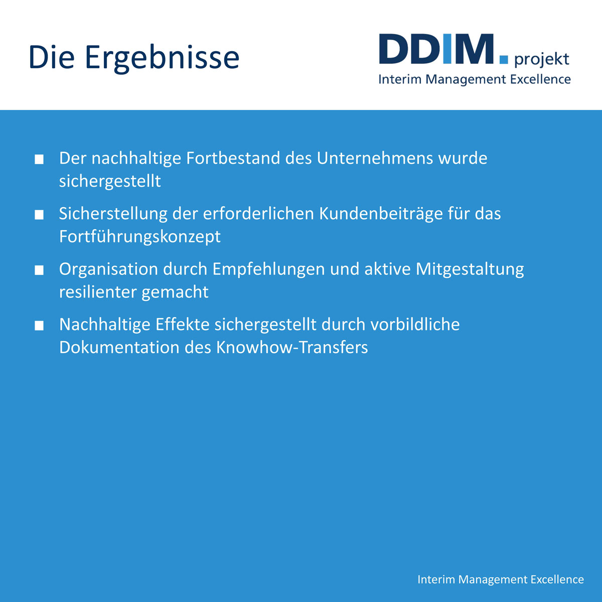 Rober Schirra | DDIM.projekt // Interim Management Excellence 2024