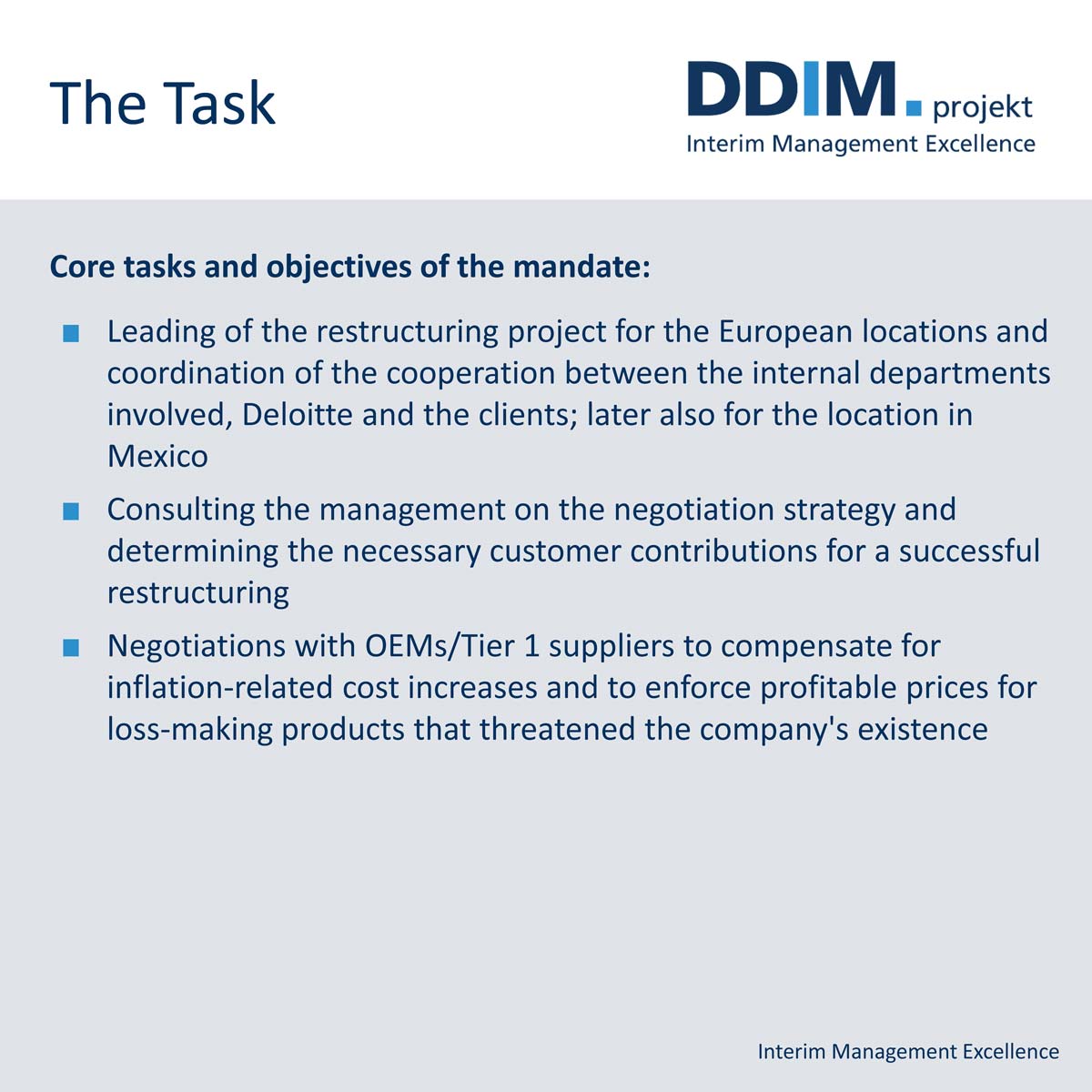 Rober Schirra | DDIM.projekt // Interim Management Excellence 2024